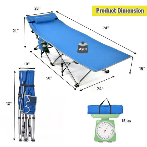 Camping cot measurements sale