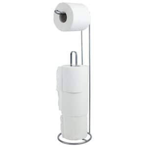 ToiletTree Products Deluxe Bathroom Toilet Tissue Paper Roll Storage Holder Stand (Chrome)
