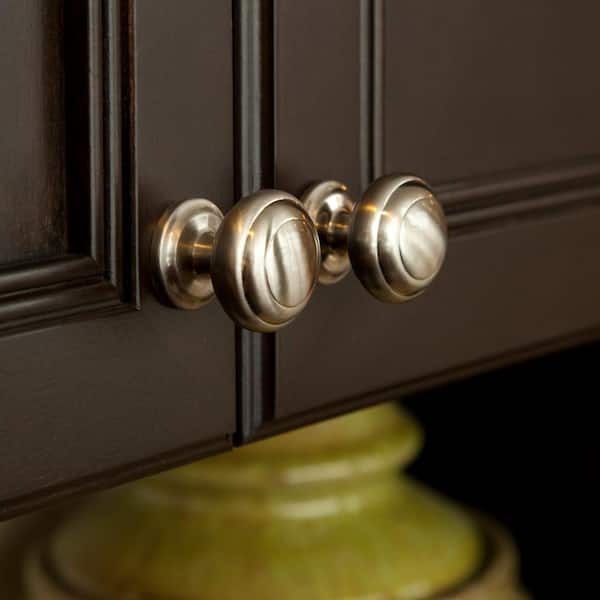 Zephyr DrawerCabinet Knobs Pull Knobs Satin Nickel and Oil-Bronze Highlighted Knobs Belwith Products
