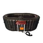 2-Person 130-Jet Inflatable Hot Tub with Drink Tray and Cover