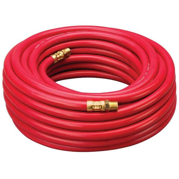 Amflo 1/4 in. x 50 ft. Red Rubber Hose with 1/4 in. NPT Fittings
