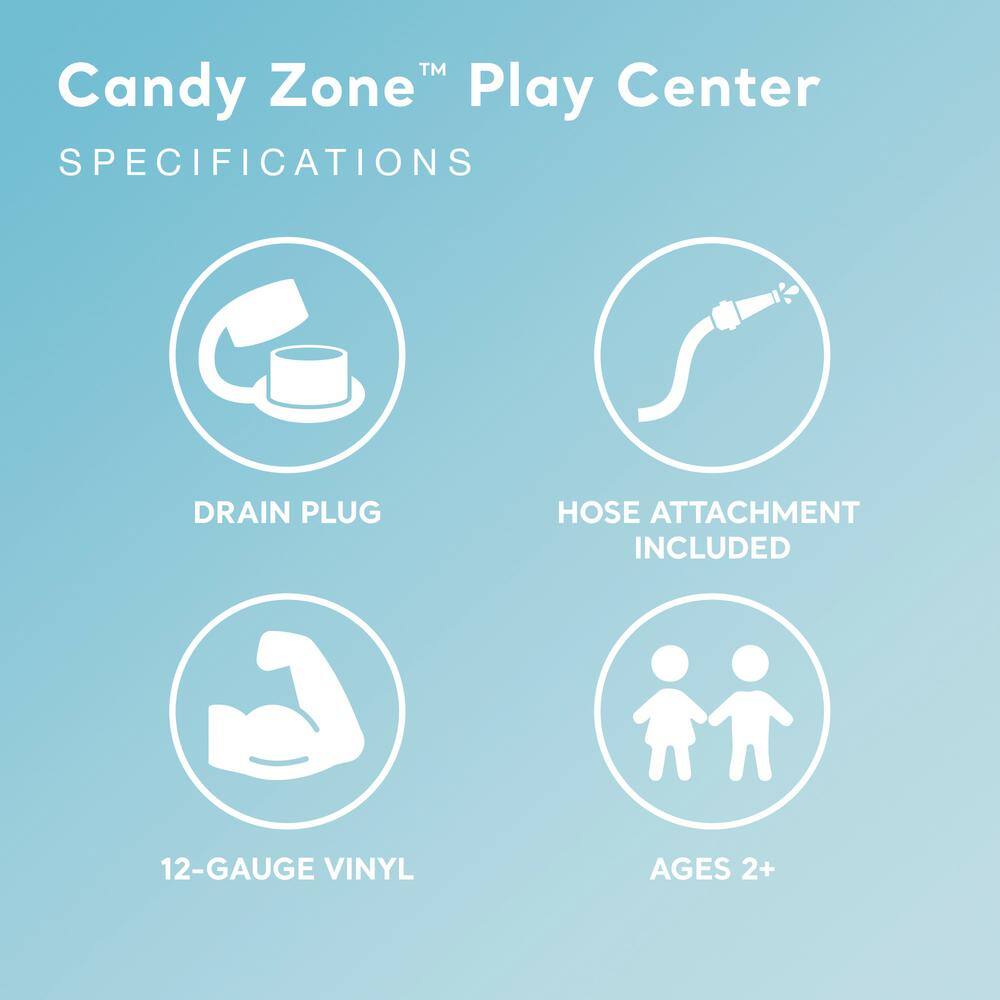 Intex Candy Zone Inflatable Play Center with Water Slide