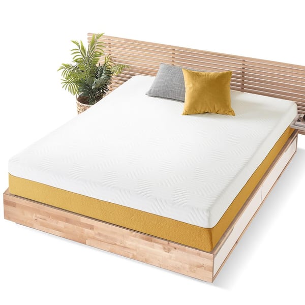 best price mattress Lagom 10 in. Medium Hybrid Smooth Top Bamboo Charcoal Memory Foam and Pocket Spring Mattress, King