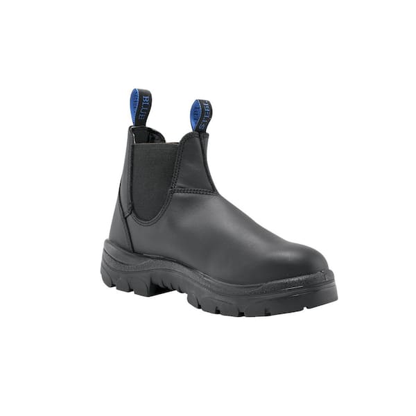 STEEL BLUE Men's Hobart Romeo Slip On 6 in. Work Boots - Steel Toe - Black  Size 8.5(W) 812901W-085-BLK - The Home Depot
