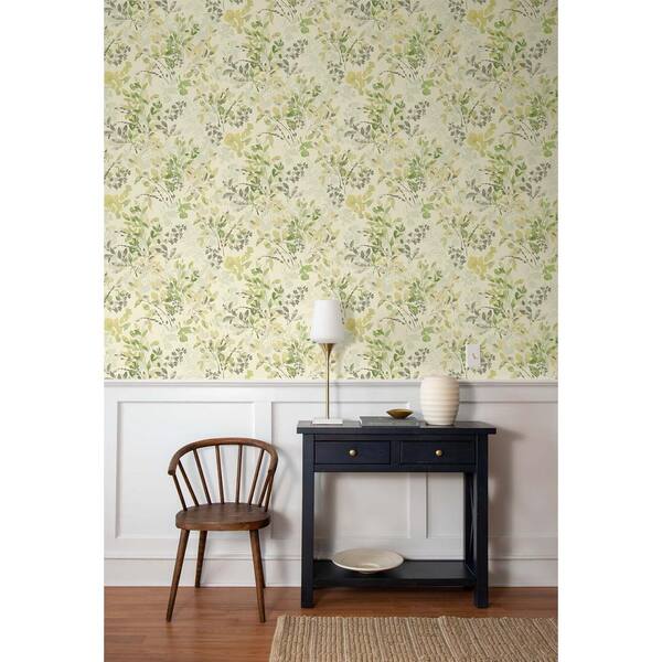 Surface Style Willow Wood Aloe Peel and Stick Wallpaper - 20.5 in. W x 18 ft. L