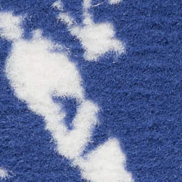 3 ft. x 5 ft. Navy Blue Ivory and Beige Floral Area Rug