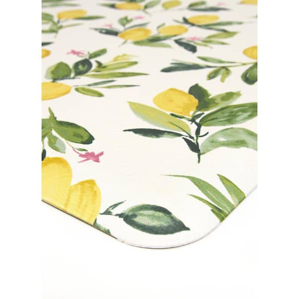 20 in. x 32 in. Yellow Limon Indoor Anti-Fatigue Comfort Mat