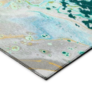 Copeland Emerald City 3 ft. x 5 ft. Abstract Area Rug