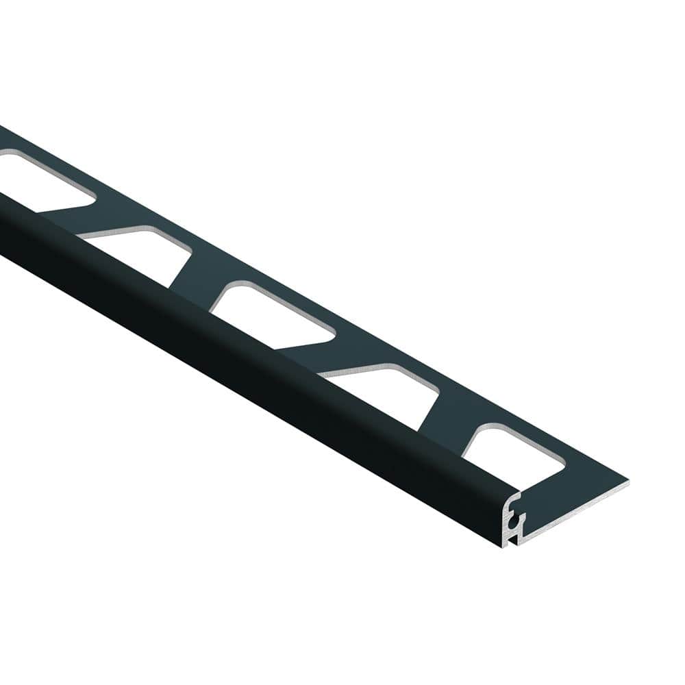 Jolly Matte Black Textured Color-Coated Aluminum 0.375 in. x 98.5 in. Metal L-Angle Tile Edge Trim price history on PriceWatchPro