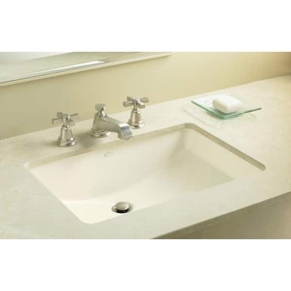 Ladena 23 1/4 in. Undermount Bathroom Sink in White with Overflow Drain