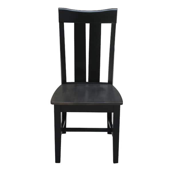 International Concepts Ainsley Black and Gray Dining Chair (Set of 2)