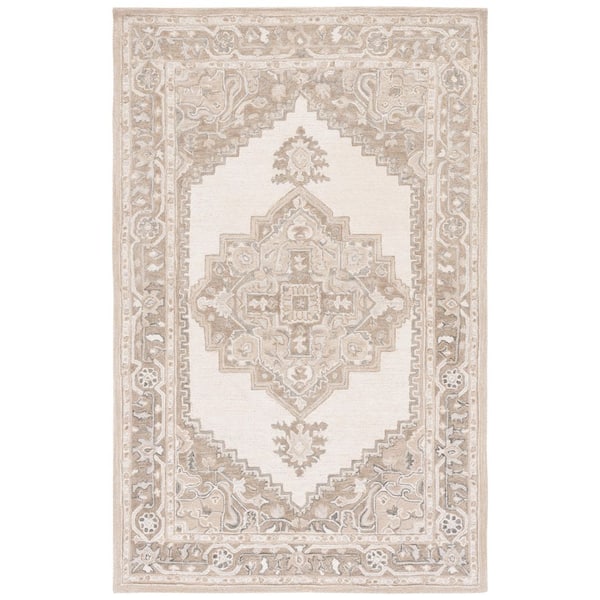 SAFAVIEH Metro Ivory/Beige 6 ft. x 9 ft. Moroccan Geometric Area Rug