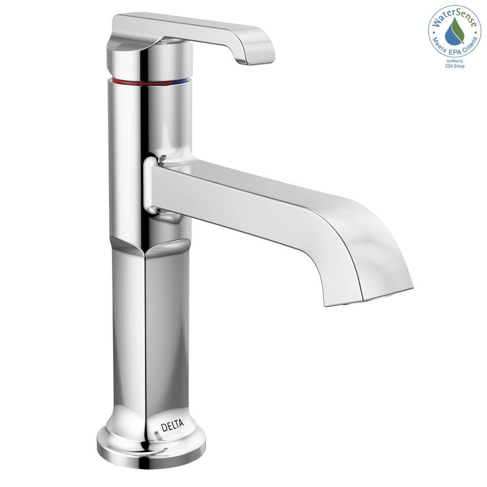 Tetra Polished Chrome Single Handle Bathroom Faucet