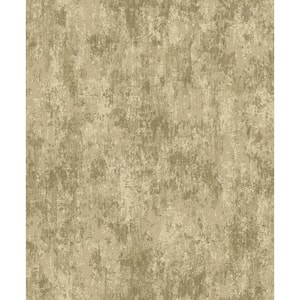 Lustre Collection Bronze Industrial Concrete Metallic Finish Paper on Non-woven Non-pasted Wallpaper Roll