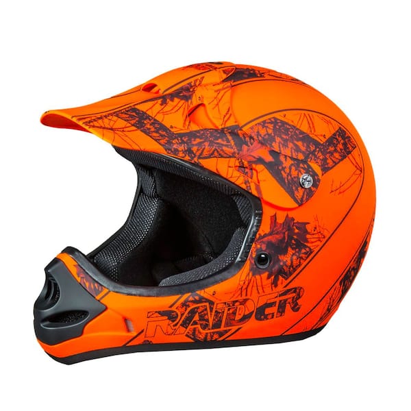 Raider MX XL Mossy Oak/Blaze Orange Camo Off-Road Helmet