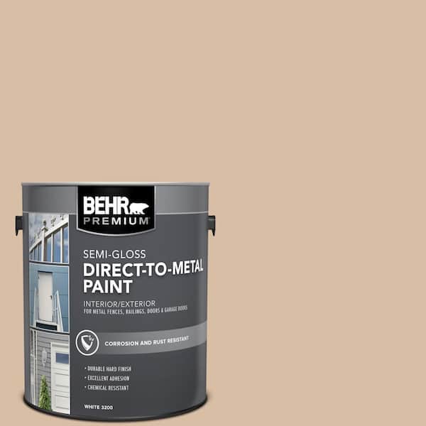 BEHR PREMIUM 1 gal. #S240-3 Ash Blonde Semi-Gloss Direct to Metal Interior/Exterior Paint
