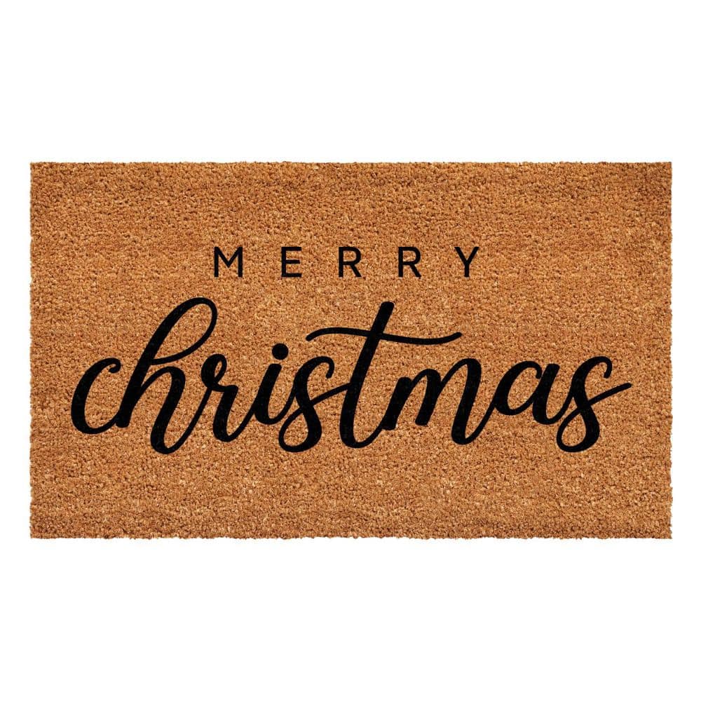 Multi-Colored 36 in. x 24 in. Coir Outdoor Door Mat