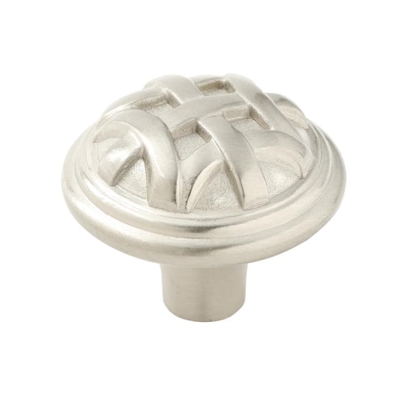 Richelieu Hardware Provence Collection 1-1/4 in. (32 mm) Brushed Nickel Traditional Cabinet Knob