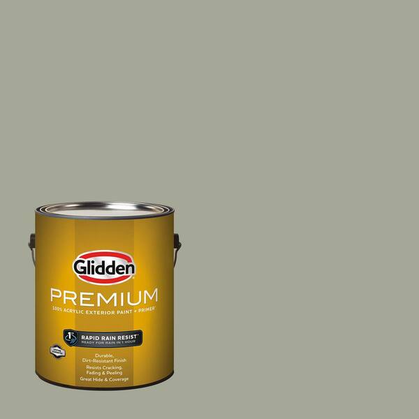 Glidden Premium 1 gal. PPG1030-3 Mellow Mood Satin Exterior Latex
