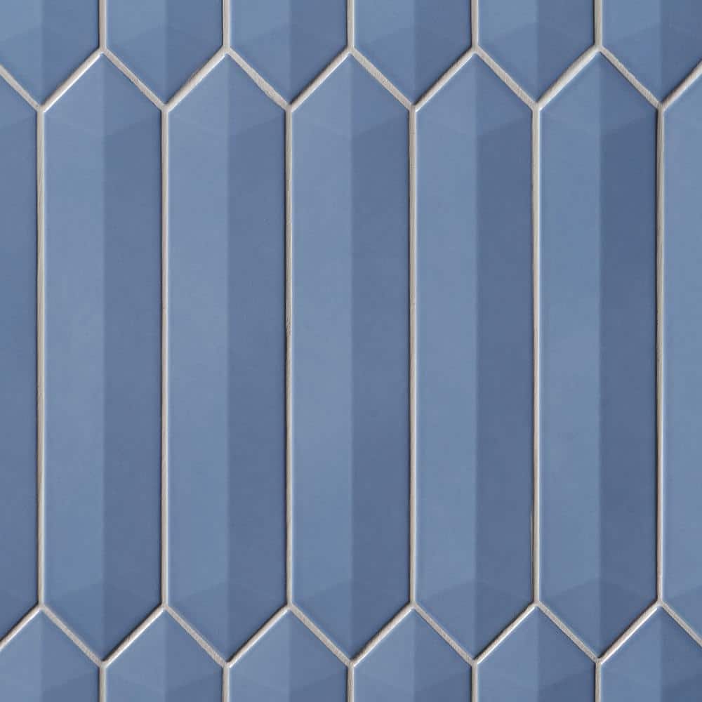 Axis 3D 2.6 in. x 13 in. Blue Polished Picket Ceramic Wall Tile (9.04 sq. ft. / case) price history on PriceWatchPro