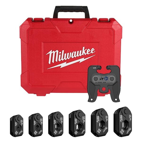 Milwaukee 1/4 in.-7/8 in. ZoomLock MAX Pivoting Press Ring Kit for