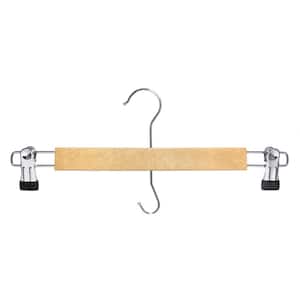 Natural Recycled Wood and Plastic Skirt Hangers 10-Pack