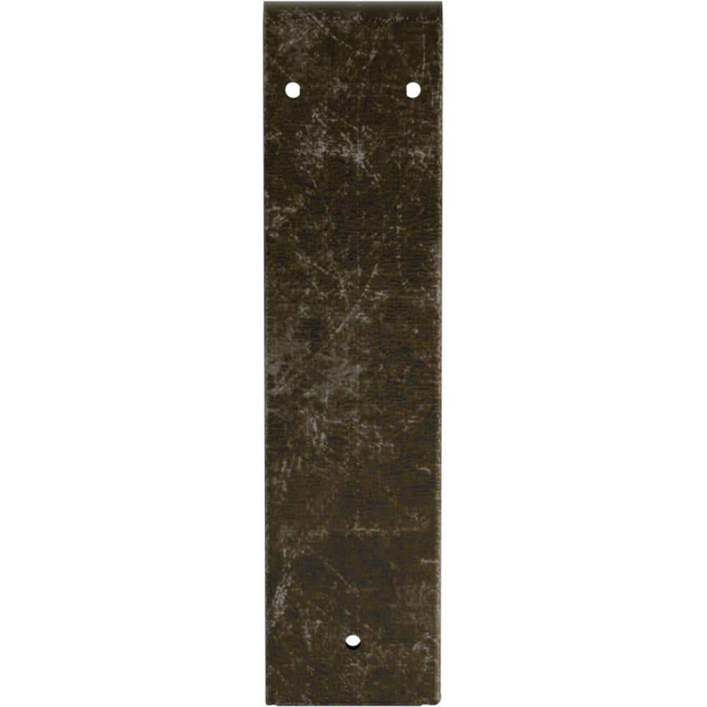 12" Antiqued Warm Silver Steel Bracket for Shelves and Countertops