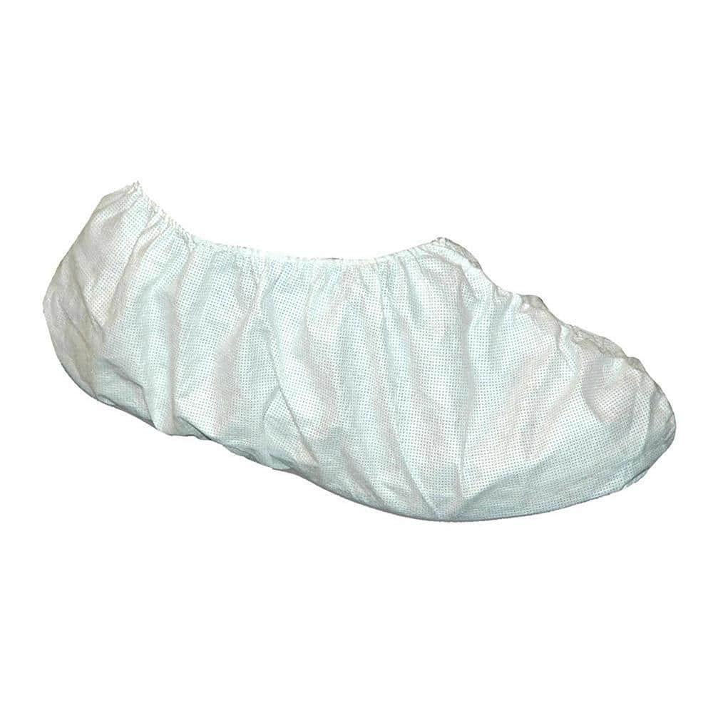 white hdx disposable shoe covers 04614 64 1000