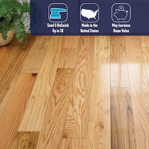 Plano Country Natural Oak 3/4 in. T x 5 in. W Smooth Solid Hardwood Flooring (23.5 sq.ft./ctn)