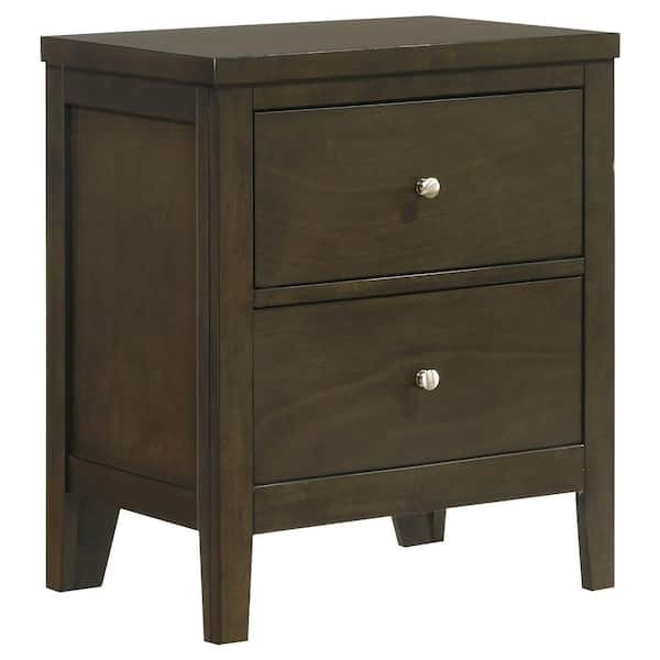 Coaster Wilkes Dark Cocoa 2-Drawer Nightstand Bedside Table