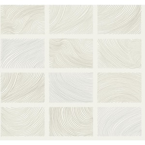 Bronson White Topography Non-Pasted Wallpaper