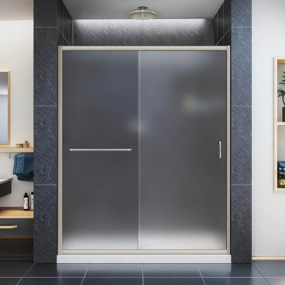 DreamLine Infinity-Z 34 in. x 60 in. Semi-Frameless Sliding