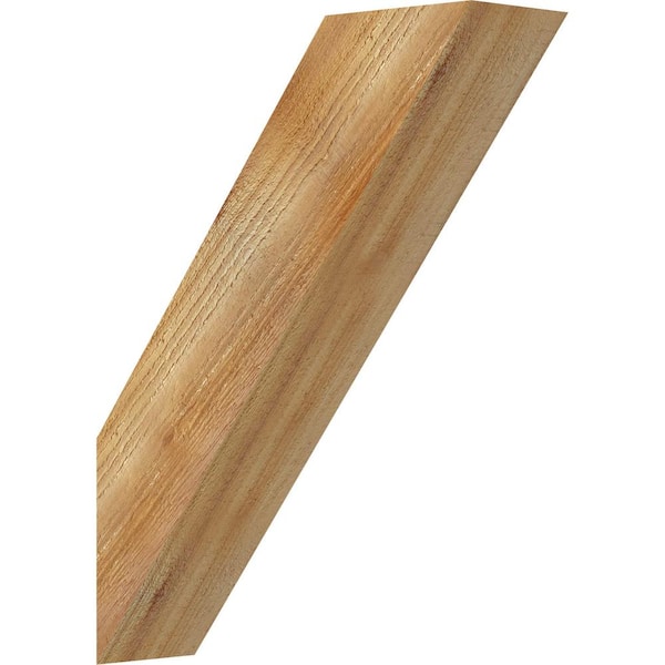 Ekena Millwork 4"W x 14"D x 18"H Traditional Rough Sawn Knee Brace, Western Red Cedar