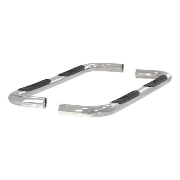 Aries 3-Inch Round Polished Stainless Steel Nerf Bars, No-Drill, Select Toyota Tundra
