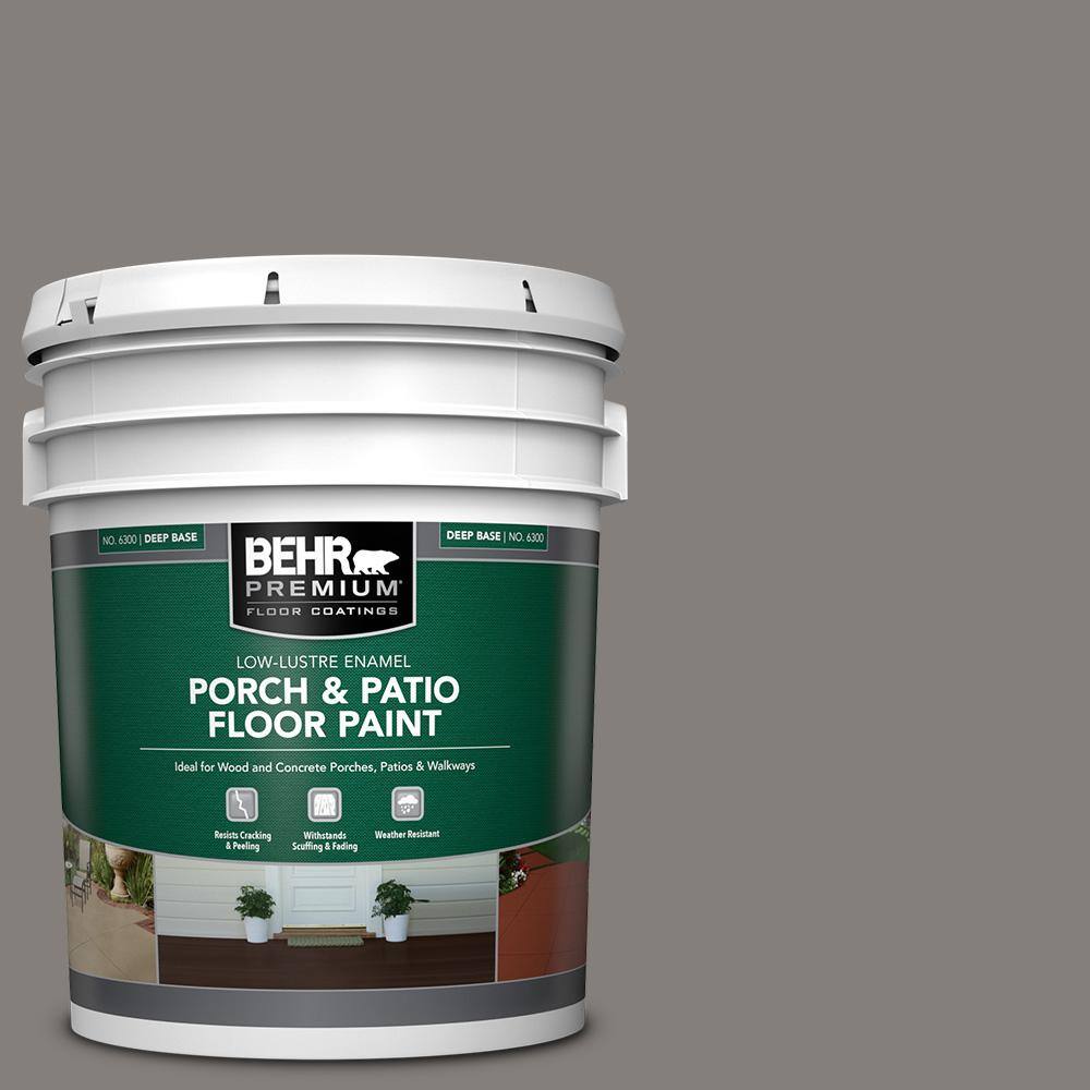 5 gal. #PPU18-17 Suede Gray Low-Lustre Enamel Interior/Exterior Porch and Patio Floor Paint price history on PriceWatchPro