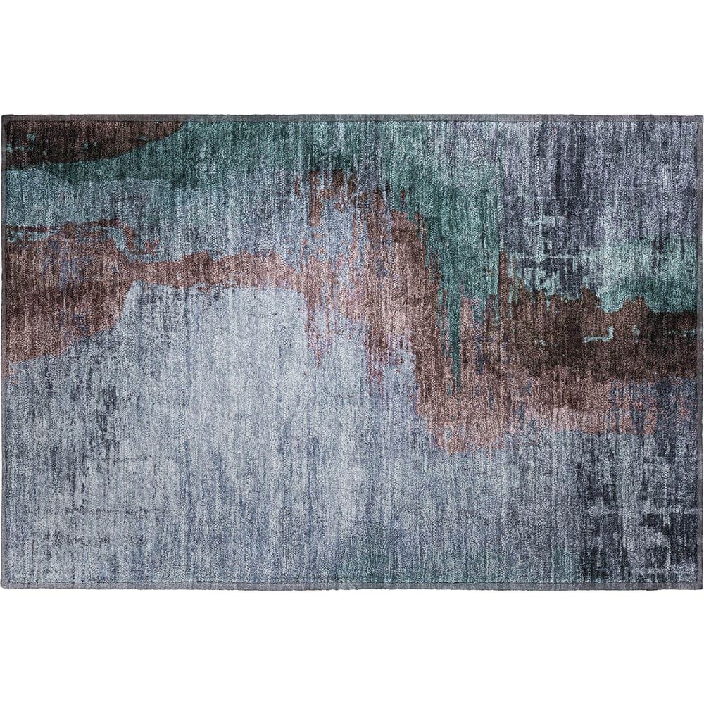 Mayfield Premium Machine Washable Abstract AMF2041 Blue 2 ft. x 3 ft. Accent Rug price history on PriceWatchPro