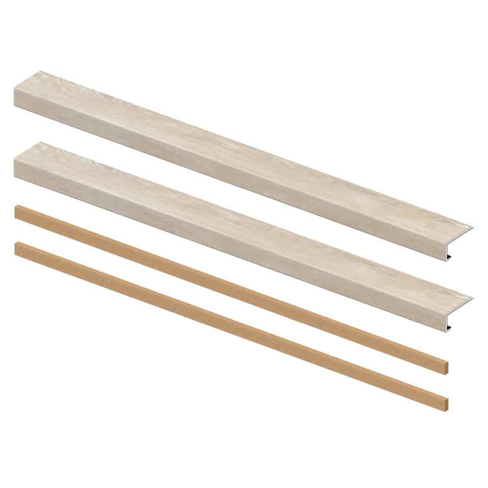 Monaco Oak 6.5 mm x 46 in. x 4 in. Exact Match Small Square Nose Open Stair Return/Landing Kit (2-Pack) price history on PriceWatchPro