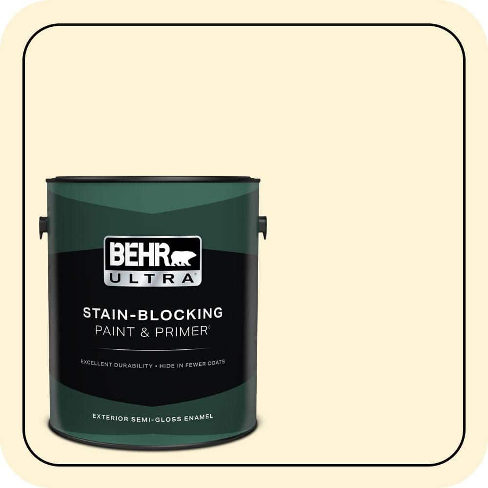1 gal. #390C-1 Capri Cream Semi-Gloss Enamel Exterior Paint & Primer price history on PriceWatchPro
