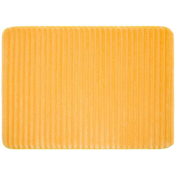 Mohawk Home Roswell 17 in. x 24 in. Golden Curry Polyester Machine Washable Bath Mat