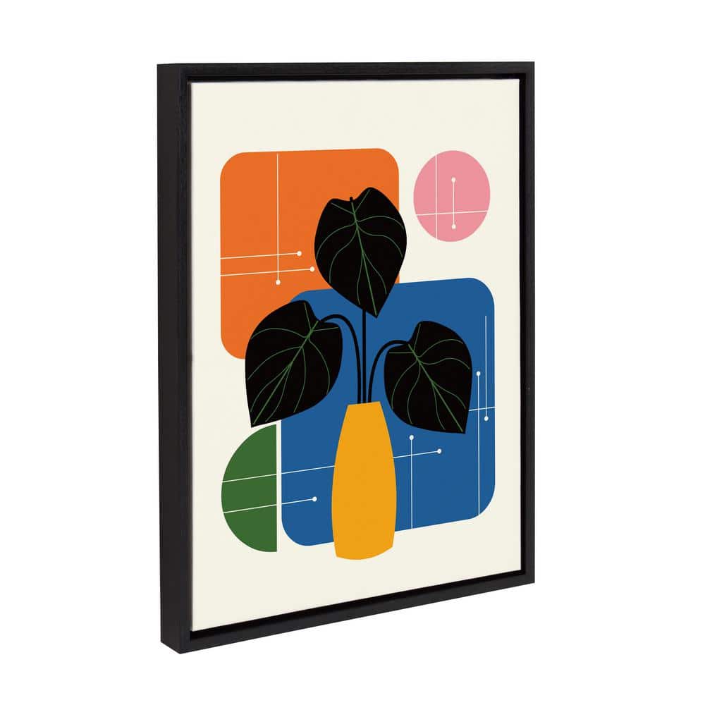 Kate and Laurel MidCentury Bright Colorful Plant by Amber Leaders, 1