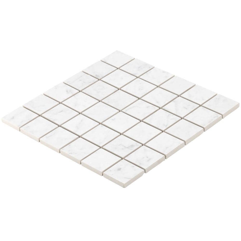 Grace Matte White Porcelain Mosaic Tile for Walls and Floors