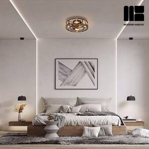 Spinning 20 in. Indoor Beige Ceiling Fan with LED Light Bulbs and Remote Control