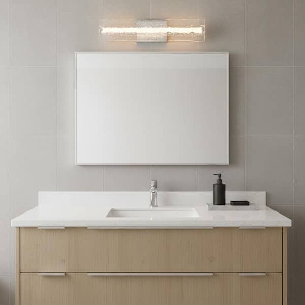 Hinkley Lucent 33-Watt Integrated LED 24 in. Bath Vanity Light in Chrome