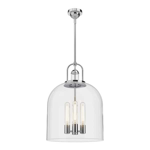 Lancaster 16 in. 4 Light 60-Watt Chrome Pendant Light