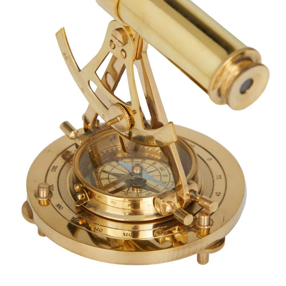 Brass and Copper Nautical Telescope Accent Decor