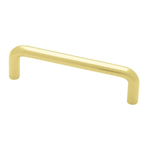 Liberty 3-1/2 in. (89mm) Center-to-Center Polished Brass Wire Drawer Pull