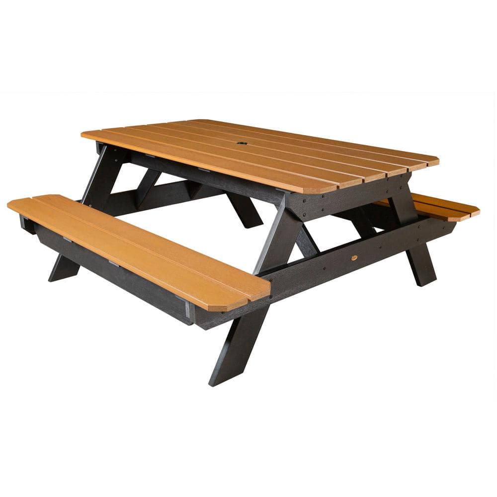 Highwood Hometown Saddle Rectangular Plastic Picnic Table Saddle AD-TBL ...