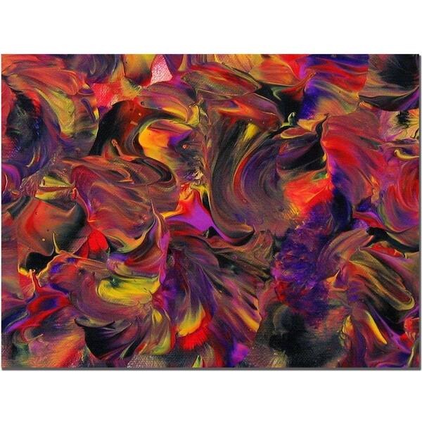 Trademark Fine Art 14 in. x 19 in. African Violet Canvas Art-DISCONTINUED
