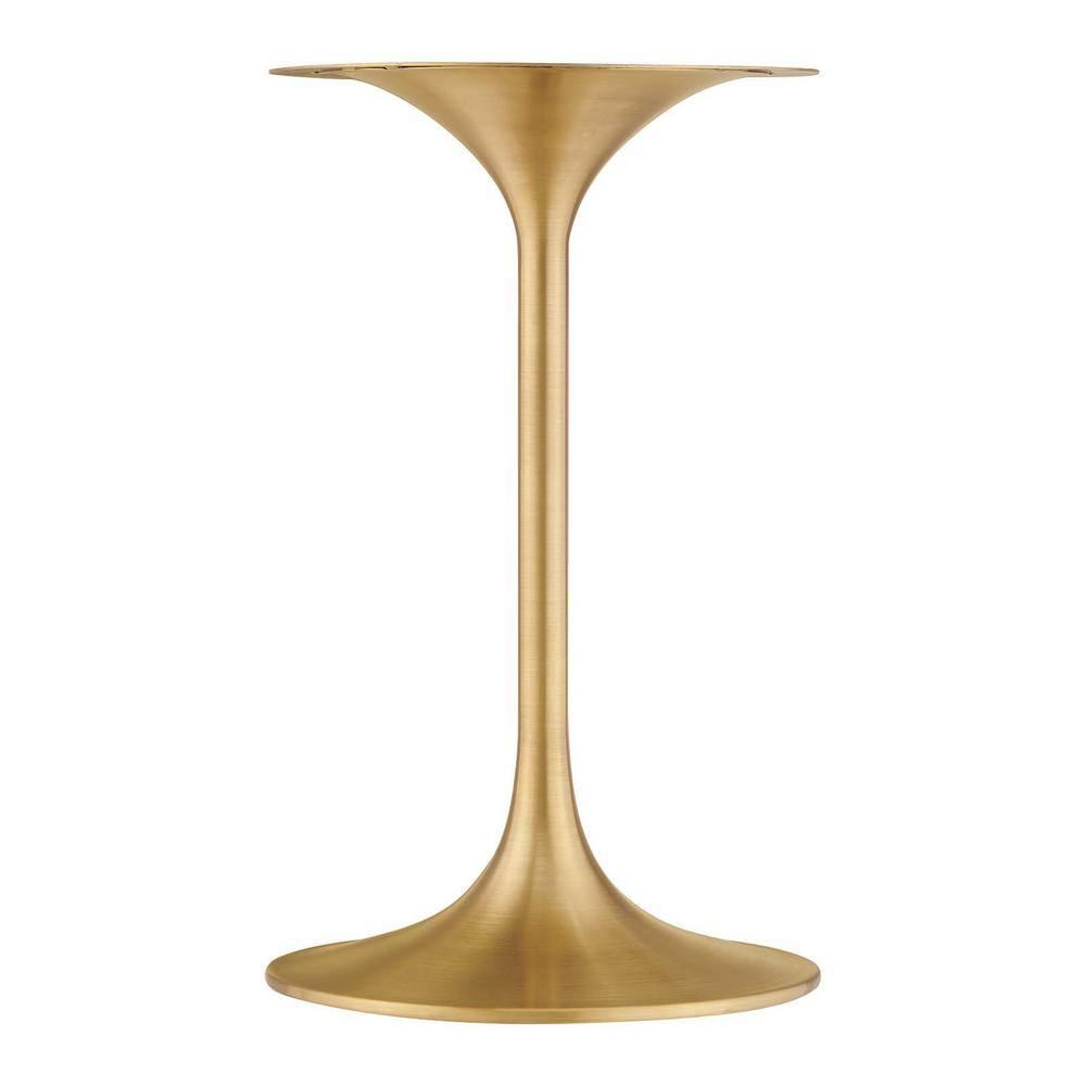 Gold Terrazzo Round Metal Pedestal Side Table
