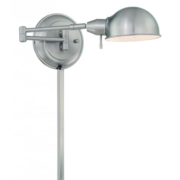 Filament Design 1-Light Polished Steel Swing Arm Wall Sconce